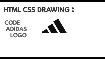 Adidas logo Illustration CSS | CSS Drawing | CSS Illustration | CSS Speed Art