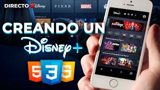 Directo Creando la PAGINA de DISNEY PLUS con HTML, CSS y JAVASCRIPT | #Directo​ - Diego Bazan