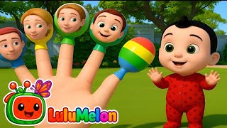 Finger Family Song 🖐🏻 🎶| Baby Finger Where Are You 🍭| lulu melon Nursery Rhymes & Kids Songs