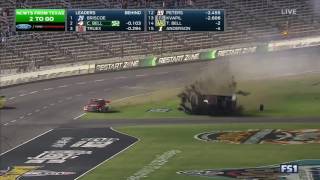 2017 rattlesnake 400 from texas nascar trucks ncwts timothy peters
flips and barrel roles on the front stretch grass at tms. credits to
fox sports