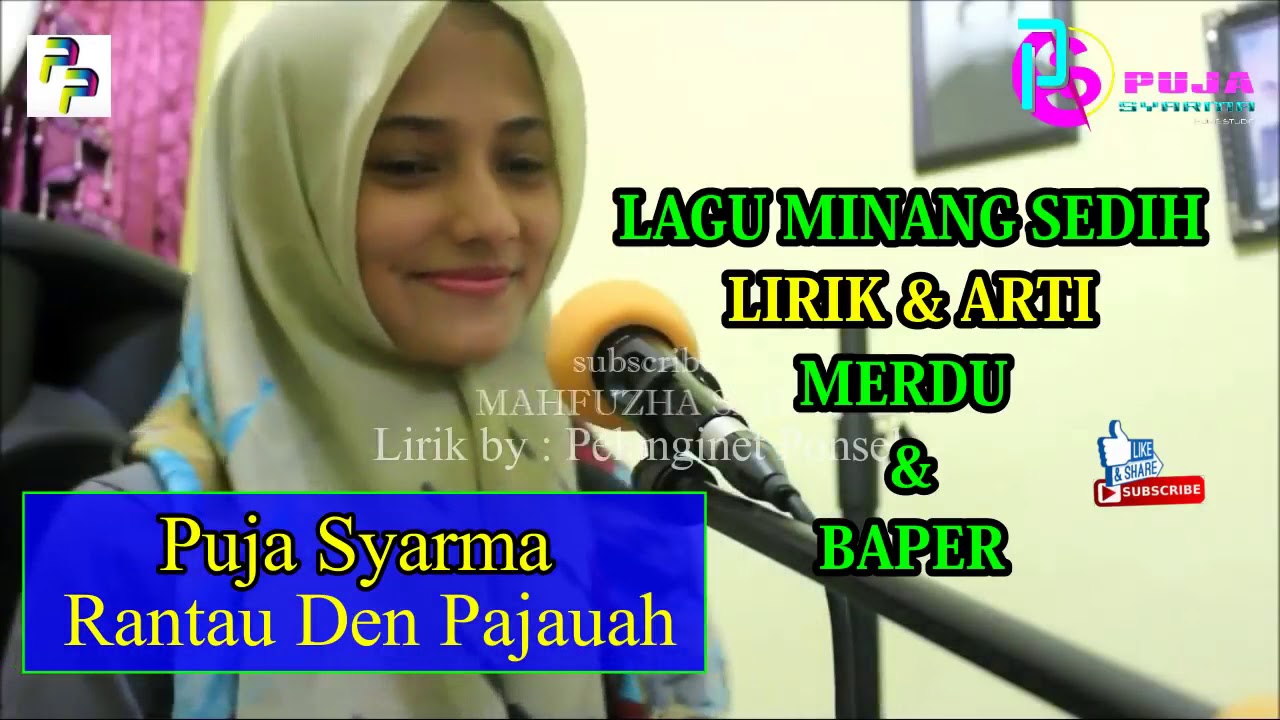 PUJA SYARMA Cover Rantau Den Pajauah   Lagu Minang SEDIH   Merdu \u0026 Baper   Far away I wander