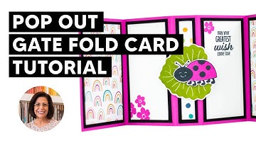 🔴Make a Pop Out Card for Birthdays with a Gate Fold Twist