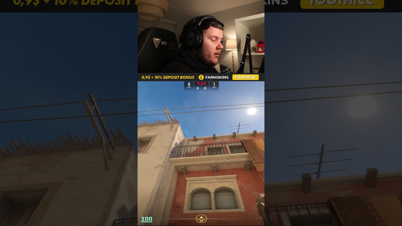 CS2 Mirage insta window smoket!  