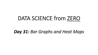 Day 31: Bar Graphs and Heat Maps