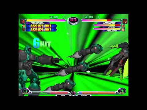 MvC2 Dhalsim/Sentinel 90% K.O. sequence
