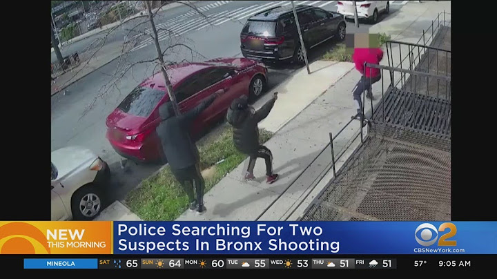 Search For 2 Shooting Suspects In The Bronx