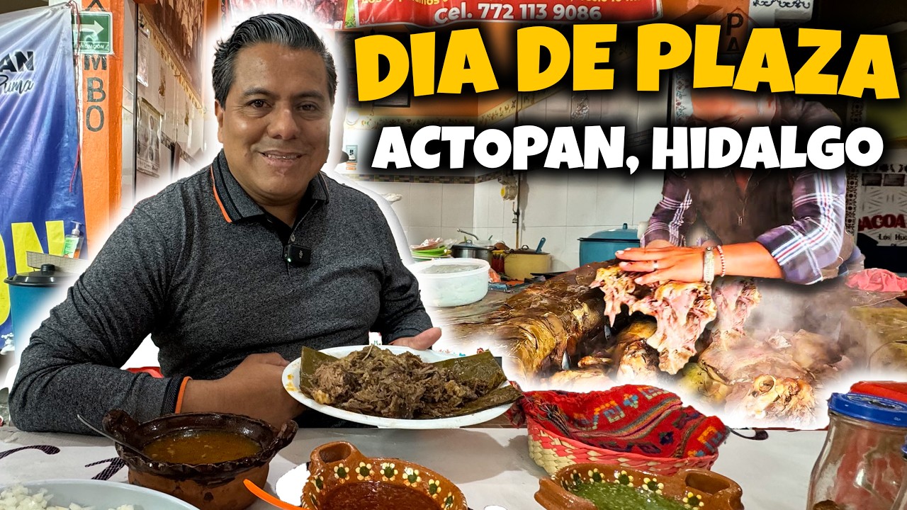 BARBACOA de BORREGO, MERCADO y el DÍA de PLAZA en Actopan, Hidalgo | Probé Mucha Comida 😳