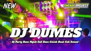 DJ DUMES PARTY BASS NGUK || COCOK UNTUK CEK SOUND || YANG PERNAH VIRAL || BY 20 PROJECT