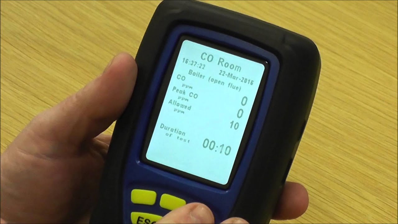 Demonstration of the CO room test menu on an Anton Sprint eVo2 or eVo3