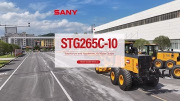 STG265C-10｜ Easy-to-use and Hassle-free 20t Motor Grader #sany  #roadmachinery