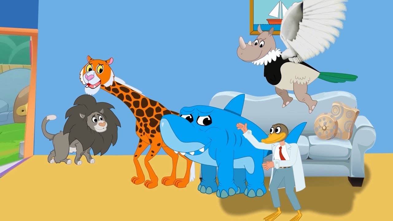 Animals Transformation with Babies New Cartoon Finger Family Songs