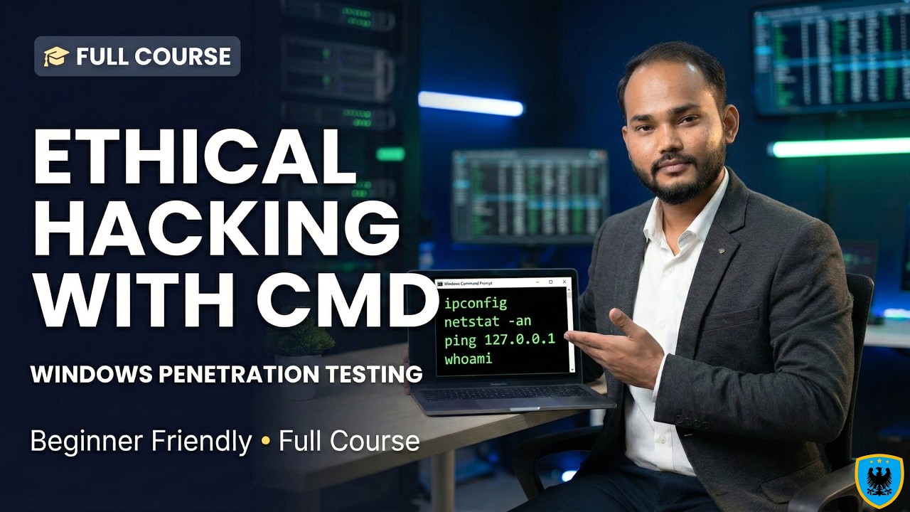 Ethical Hacking with CMD Full Course for Beginners Windows Penetration ...