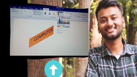 Formatting text in Wordart #msword2016 #computer #class4 #cbse