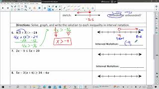 Notes Interval Notation