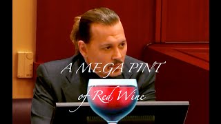 'A Mega Pint of Red Wine...' 🍷 | Johnny Depp Amber Heard Court Case Trial Meme