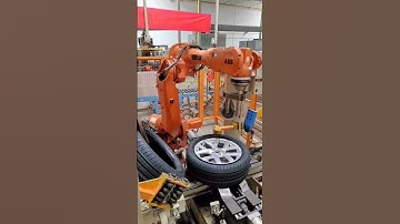 ABB Robots in the assembly process of automated production lines for Automotive tires