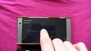 multitouch Bug Sony XA2 - in multitouch test