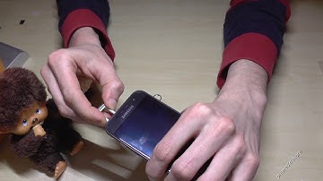 Samsung Galaxy A3 (2017): How to install a microSD? (insert micro SD)