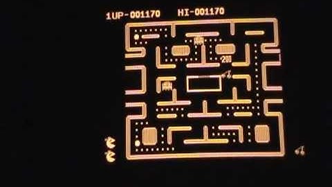 Gigatronics KAT Greek computer running Ms.Pacman in Apple II mode