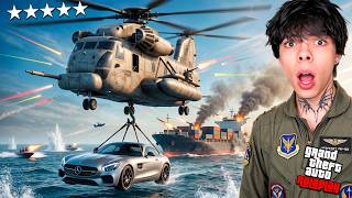 ¡ASALTÉ un BUQUE CARGUERO POLICIAL en GTA 5 RP! 🤯