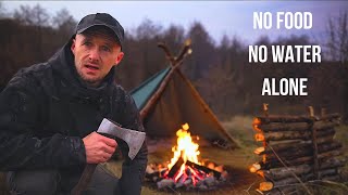 24H Survival Challenge No Food, No Water, Minimal Gear