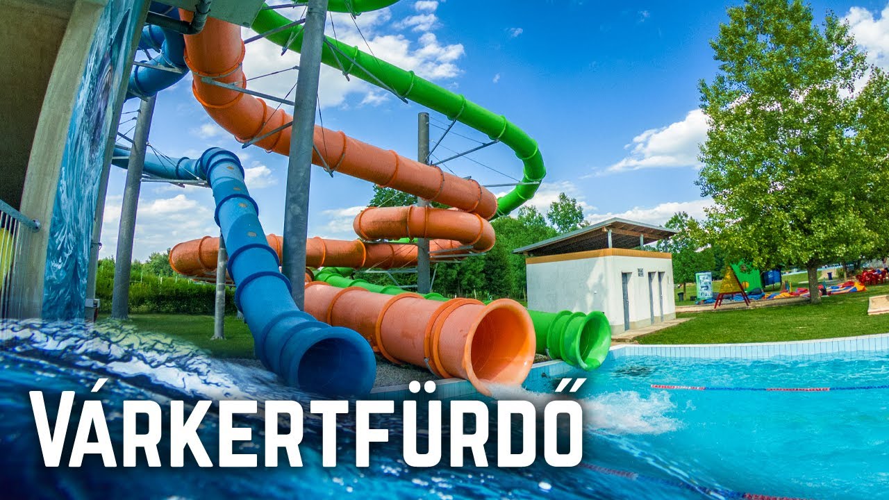 Crazy Water Park in Hungary: Várkertfürdő Pápa (Water Slides)