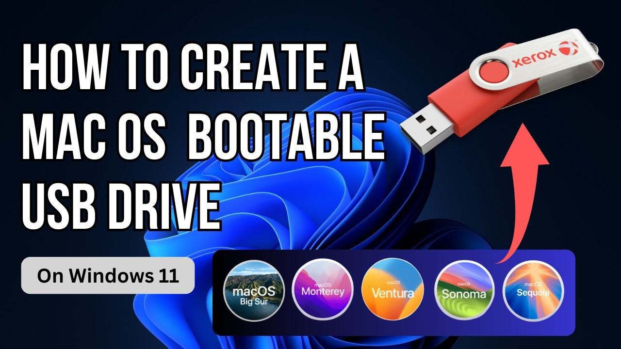 How to create a MacOS Monterey Bootable USB drive on windows 11. # ...