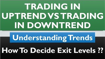 Trading In Uptrend Vs Trading in Downtrend | By Abhijit Zingade