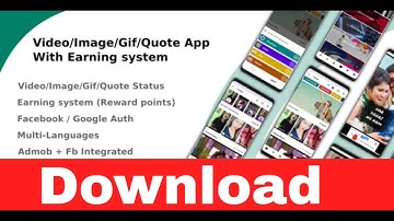 [Download] Video/Image/Gif/Quote App With Earning system (Reward points)