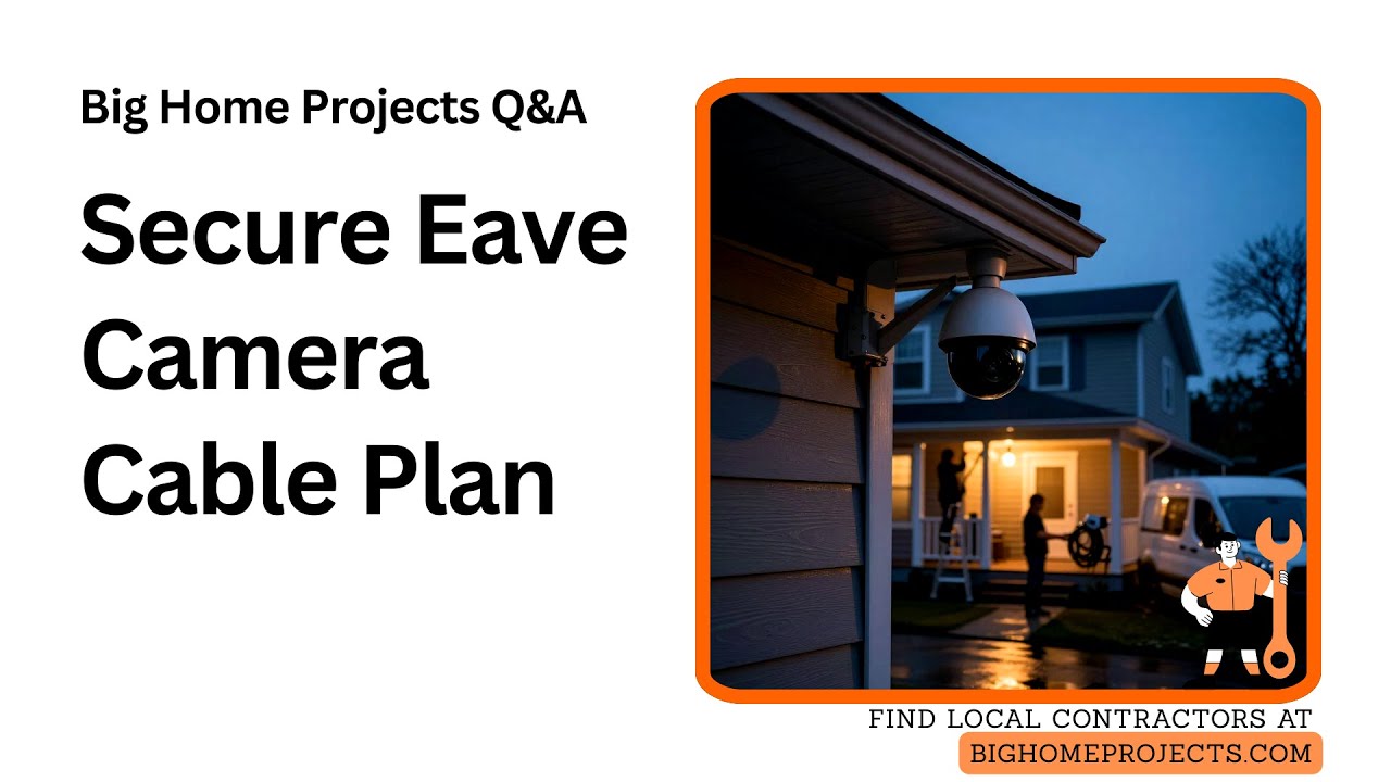 Two-Story Eave PTZ Camera Cable Planning