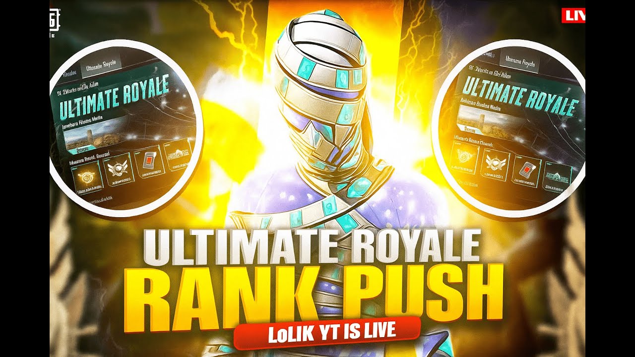 PUBG Mobile Ultimate Royale Rank Push-ები და ამბები Stream #6 - YouTube