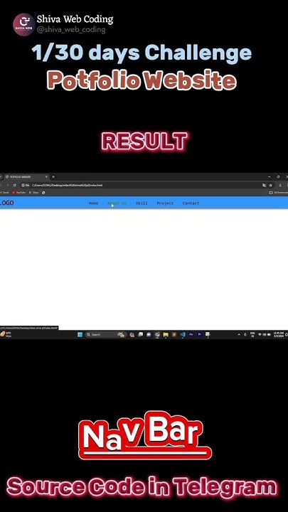 1/30 day challenge Potfolio Website using #html #css #javascript | # ...