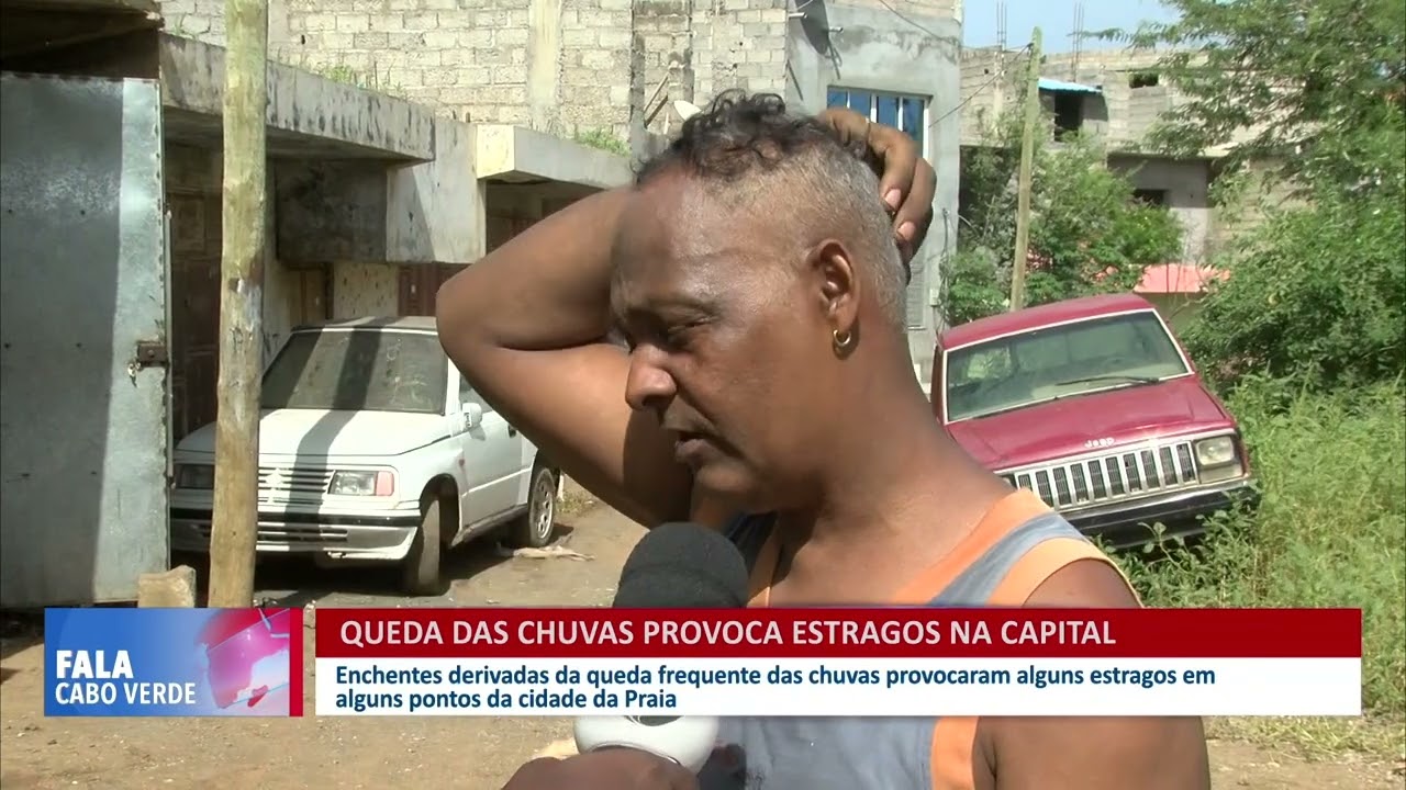 Queda das chuvas provoca estragos na capital do País | Fala Cabo Verde