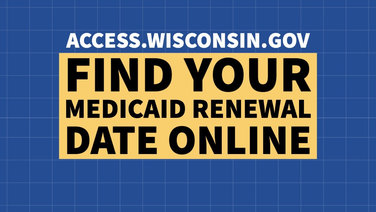 Wisconsin Medicaid Find Your Renewal Date Online YouTube