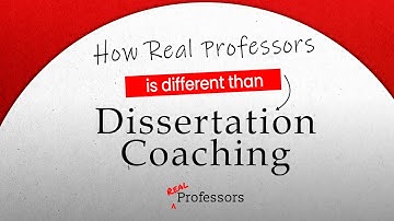 Dissertation Help: Real Professors Vs. a Dissertation Coach