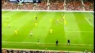 Announcer sings Eye of the Tiger tune to Paul Scholes goal