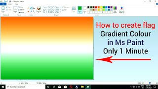 How to make flag colour background in ms paint || Gradient colour & Color Blending in Ms Paint. screenshot 4