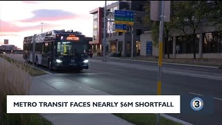 Madison Metro Transit faces nearly $6 million in budget shortfall