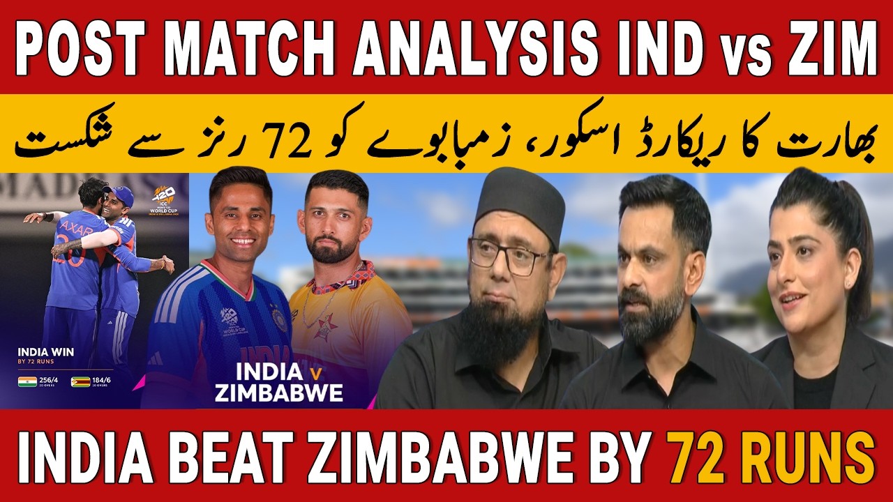 INDIA vs ZIMBABWE | Post Match Analysis | INDIA Beat ZIMBABWE By 72 Runs
