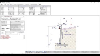 DESIGN OF A RETAINING WALL IN PROKON screenshot 4