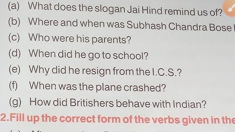 LESSON 14 NETAJI SUBHAS CHANDRA BOSE / FULL EXERCISE SOLUTIONS / QUESTION ANSWER BY GK EDUCATION