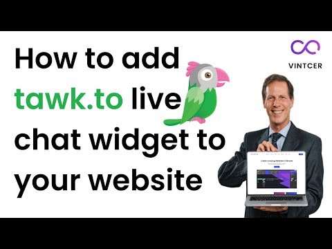Add tawk.to (tawk) live chat widget to your VINTCER website tutorial