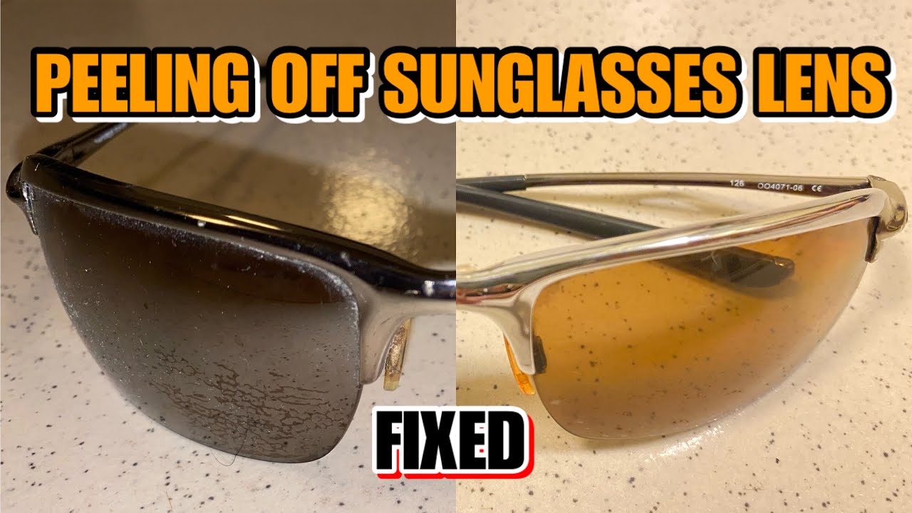 HOW TO FIX PEELING OFF SUNGLASSES- OAKLEY - YouTube