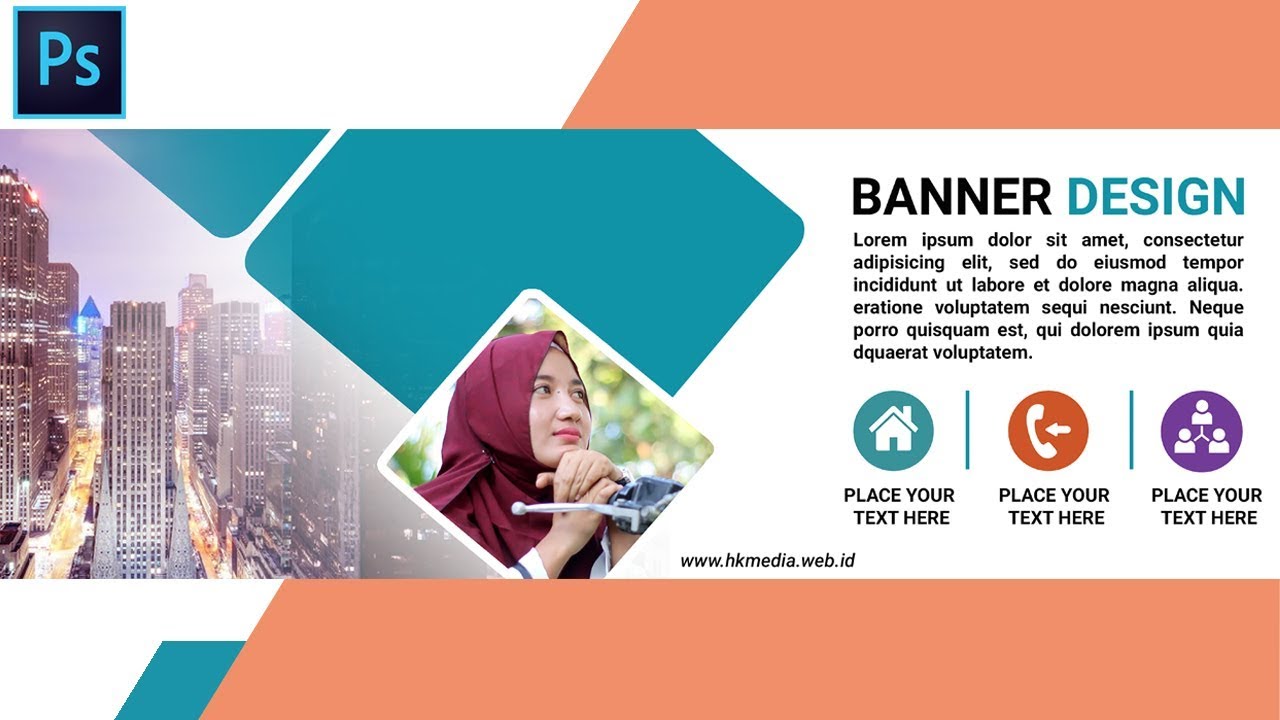 Tutorial Desain  Banner  dengan Adobe Photoshop  CC 2021 I 