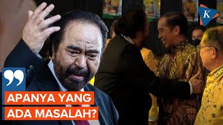 Beredar Video Jokowi Tak Balas Pelukan, Surya Paloh Pertanyakan Apa Masalahnya