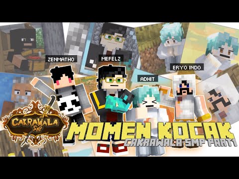 Momen Kocak Cakrawala SMP : Mefelz, Zenmatho, The Dream Craft || MINECRAFT ANIMASI