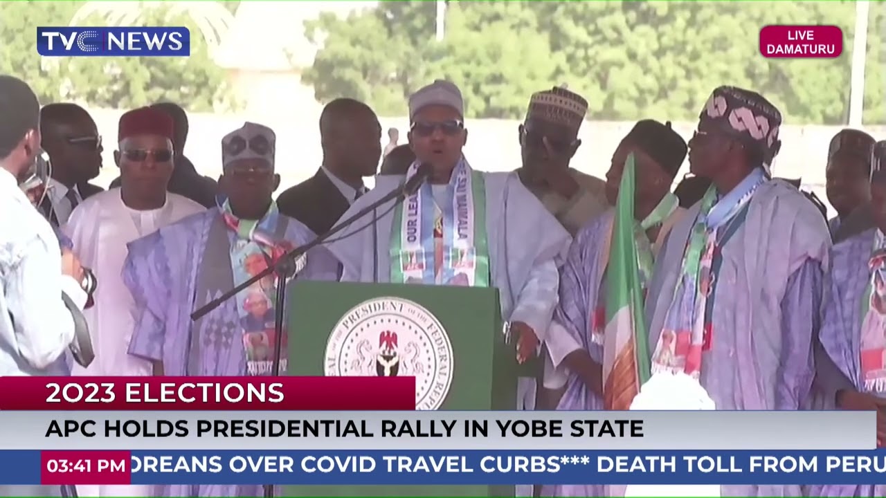 [WATCH] Pres. Buhari's Speech Today At The APC Presidential Campaign In Yobe State