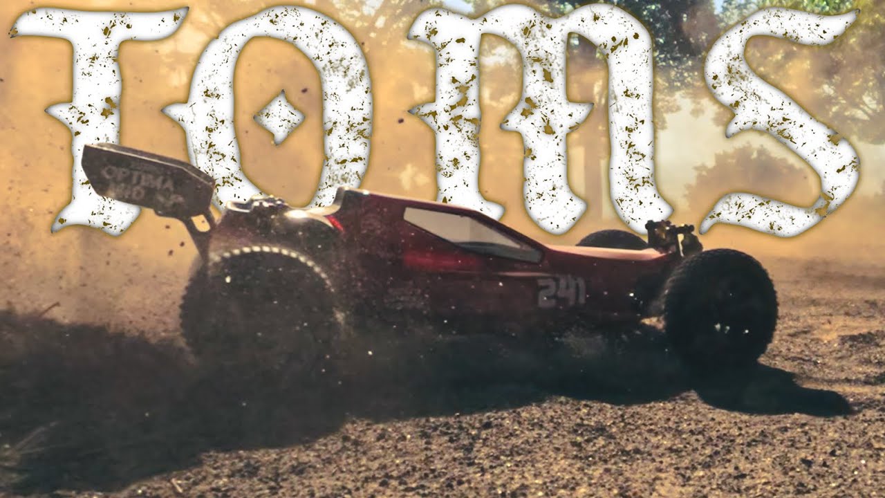 Kyosho Turbo Optima Mid Special  (TOMS) In The Dirt.