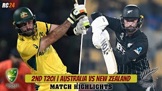 Australia vs New Zealand 2nd T20I Match Highlights | 2nd T20I | AUS vs NZ #rc22 #rc24