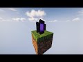 Aku Membangun Nether Portal di One Block Survival